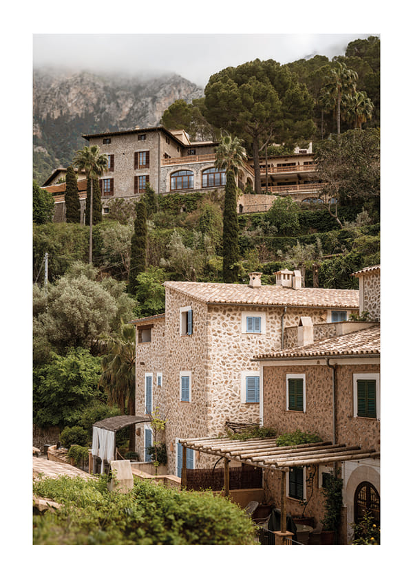Poster Palma de Mallorca Mountain Village Charm