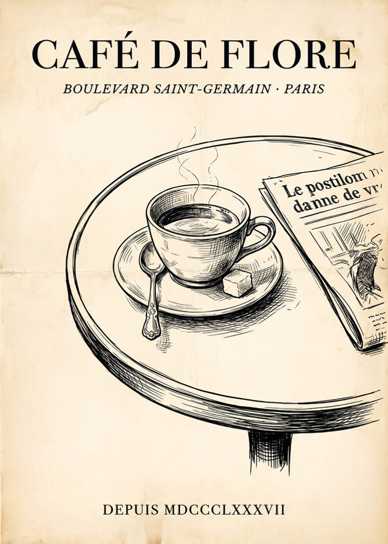Aromă elegantă de cafea de pe bulevardele fermecătoare ale Parisului.-12