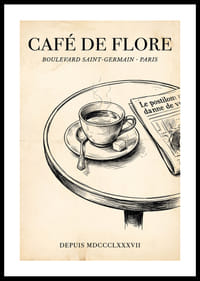 Aromă elegantă de cafea de pe bulevardele fermecătoare ale Parisului.-0