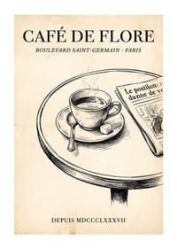 Aromă elegantă de cafea de pe bulevardele fermecătoare ale Parisului.-1
