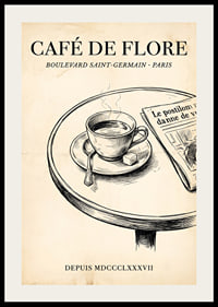 Elegant kaffeflärd från Paris charmiga boulevarder.-2