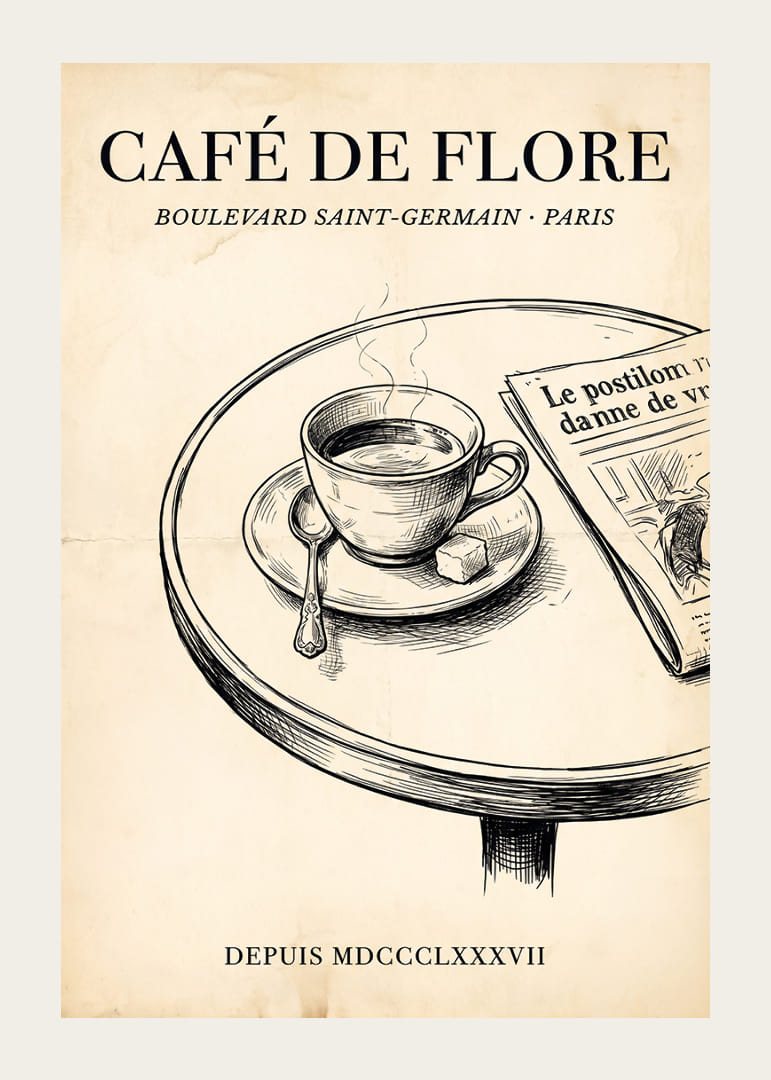 Aromă elegantă de cafea de pe bulevardele fermecătoare ale Parisului.-12