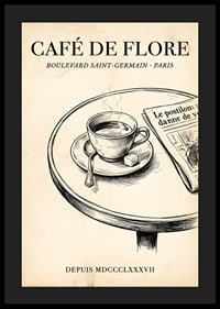 Elegant kaffeflärd från Paris charmiga boulevarder.-4