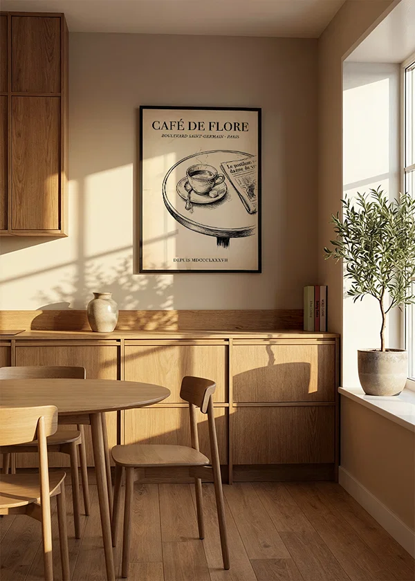 Poster Café De Flore crossfade