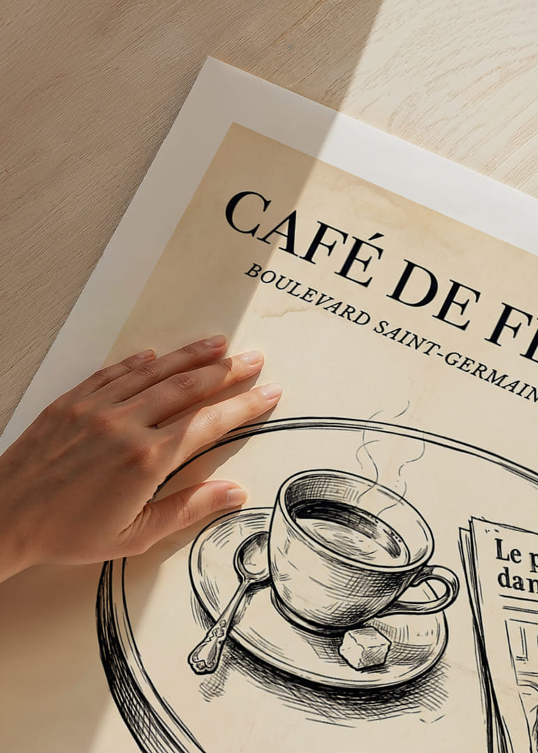 Aromă elegantă de cafea de pe bulevardele fermecătoare ale Parisului.-12