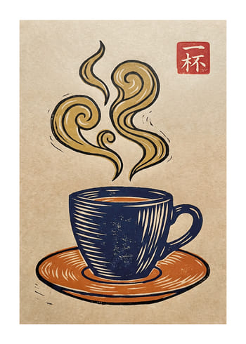 Poster Japandi Coffee