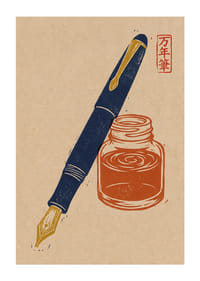 L'encre et la plume s'unissent dans une harmonie intemporelle.-1