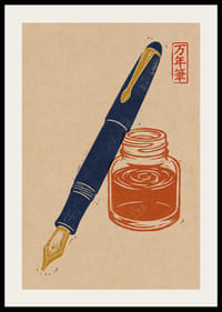 L'encre et la plume s'unissent dans une harmonie intemporelle.-2
