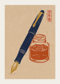 L'encre et la plume s'unissent dans une harmonie intemporelle.-3