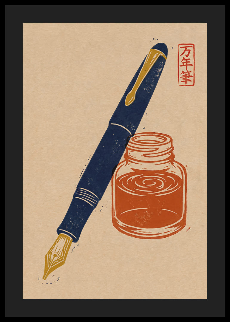 L'encre et la plume s'unissent dans une harmonie intemporelle.-12