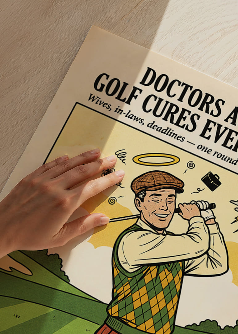 Une joyeuse célébration des vertus thérapeutiques du golf.-12