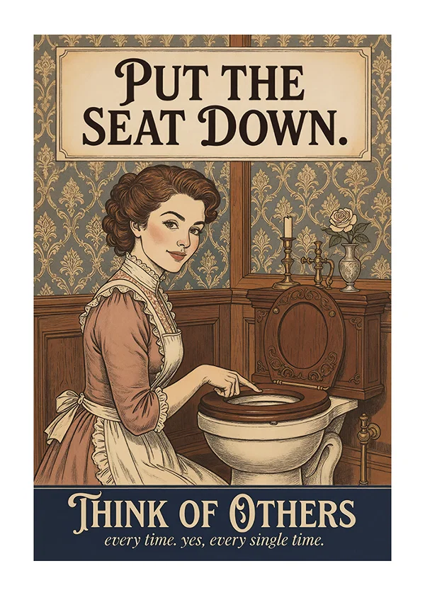 Poster Put The Seat Down