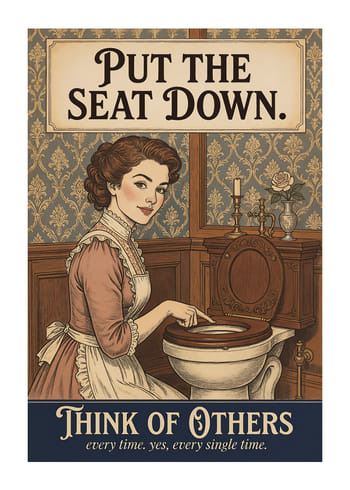 Poster Put The Seat Down