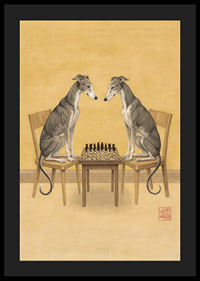 To greyhounds spiller skak i en kongelig duel.-4