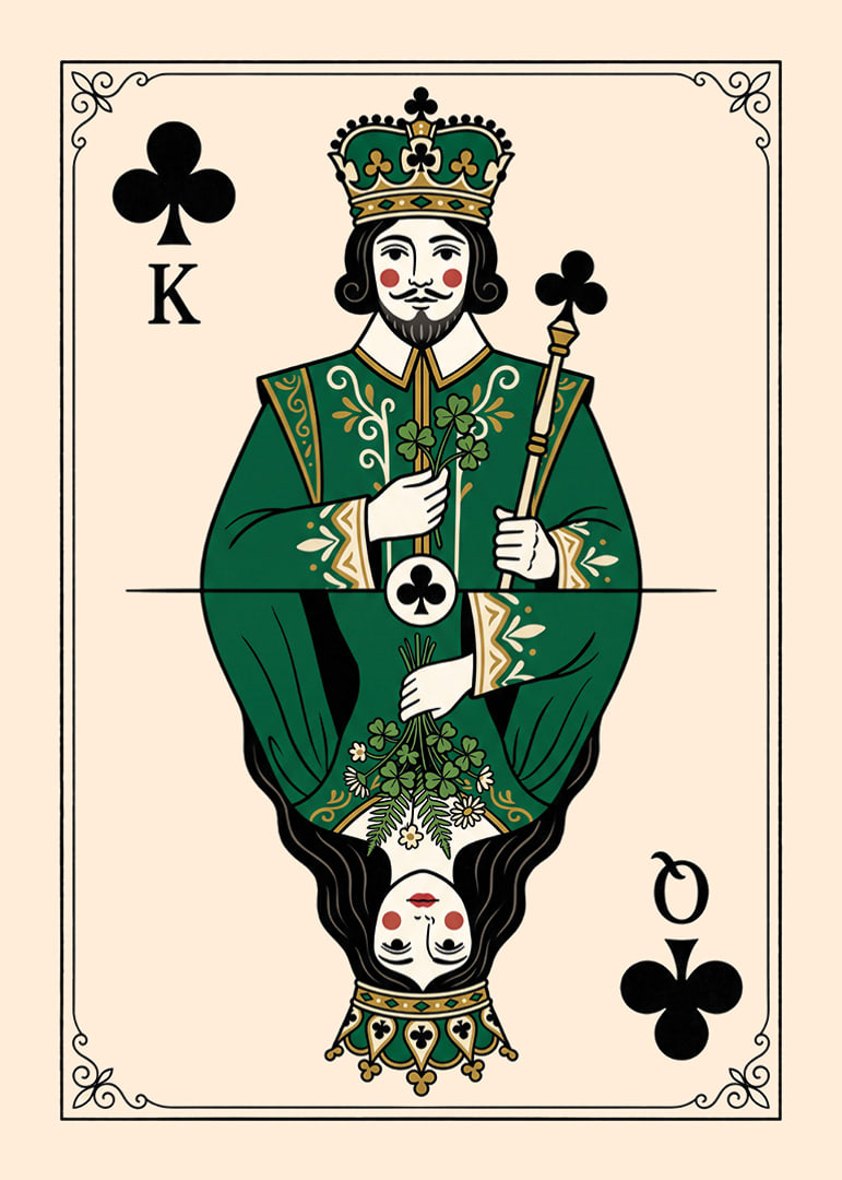 King and queen in elegant club design.-12