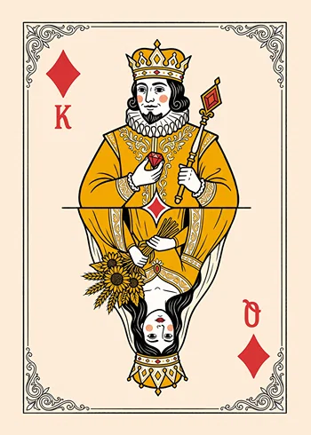 Poster King And Queen Of Diamonds