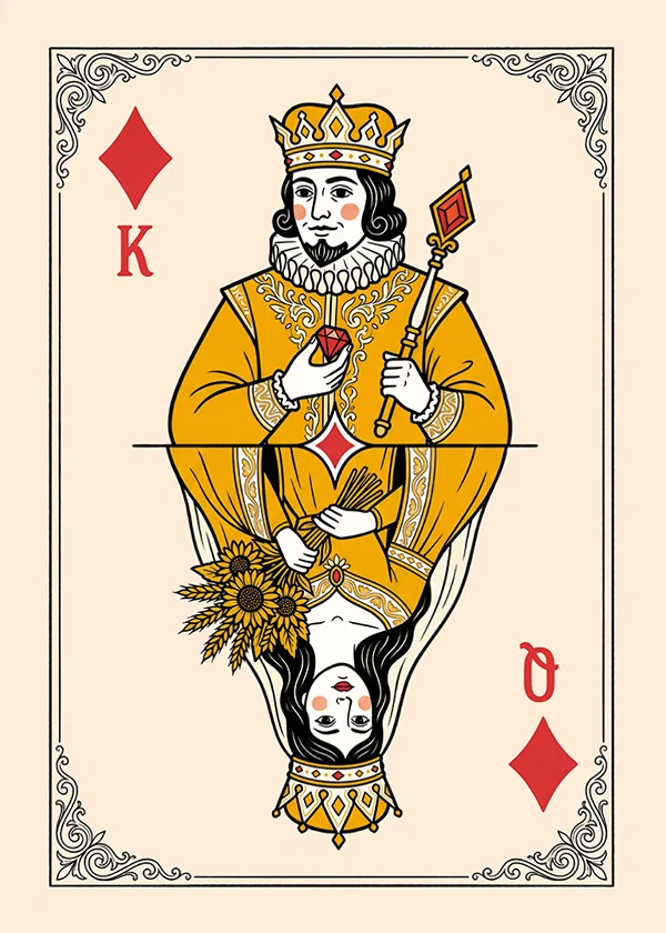 Poster King And Queen Of Diamonds