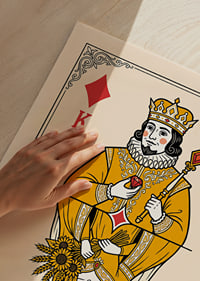 King and queen in mirrored harmony.-3