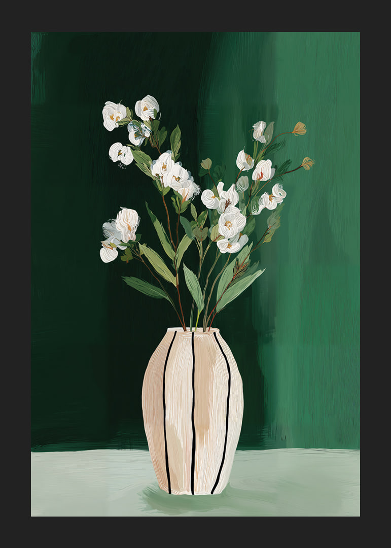 Le blanc et le vert s'harmonisent avec style.-12