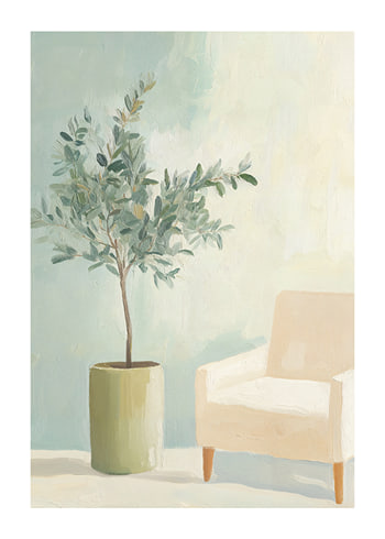 Póster Serene Olive Retreat