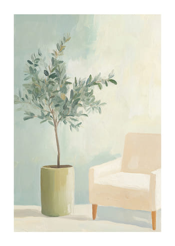 Affiche Serene Olive Retreat