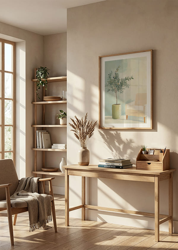Juliste Serene Olive Retreat crossfade