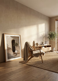 Elegant staircase with soft lighting and the tranquility of olive.-8
