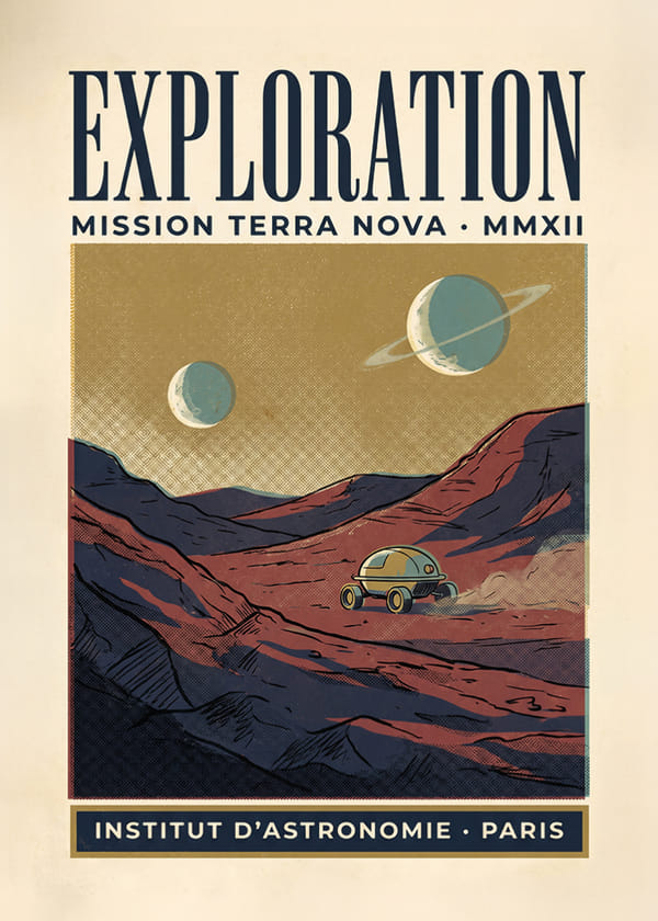 Plakatas Exploration Mission Terra Nova