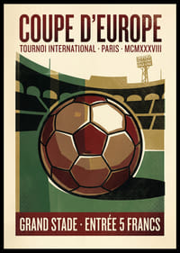 Classic football poster with a vintage feel and historical charm.-0