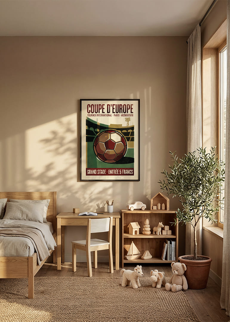 Classic football poster with a vintage feel and historical charm.-12