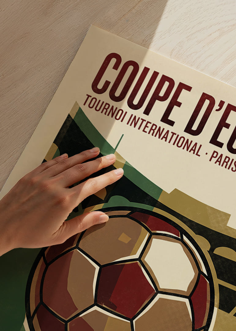 Classic football poster with a vintage feel and historical charm.-12