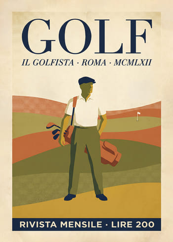 Poster Vintage Golf
