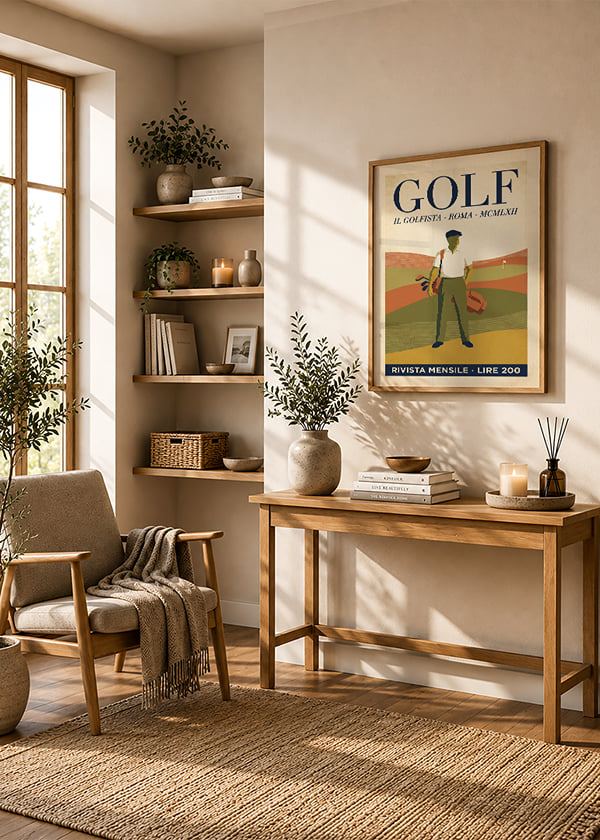 Poster Vintage Golf crossfade