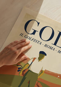 Stylish golf poster with retro charm and nostalgic feel.-3