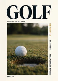 A golf ball rests near the hole in the golden grass.-1
