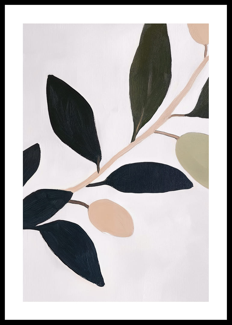 Minimalist olive branches for elegant harmony.-12