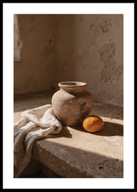Rustic ceramics and citrus create a timeless atmosphere.-0