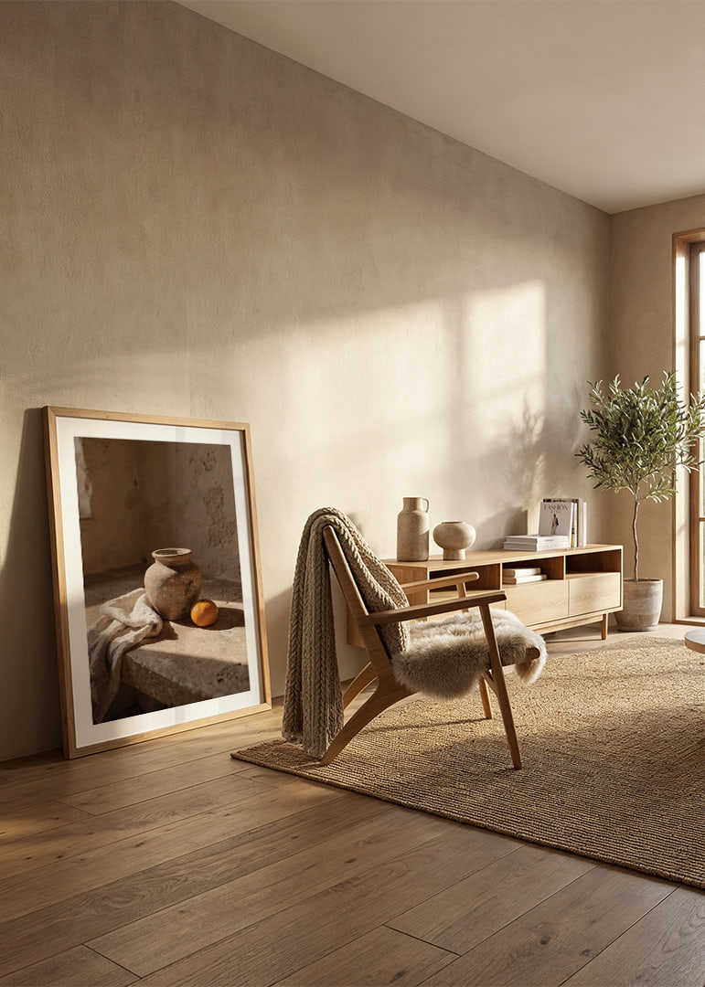 Rustic ceramics and citrus create a timeless atmosphere.-12