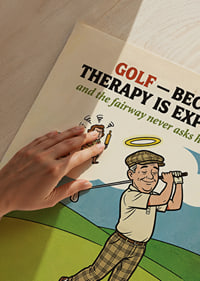 The humor and wisdom of golf meets with a playful touch.-3