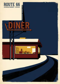 Un ristorante dall'atmosfera nostalgica rischiara il silenzio della notte.-1