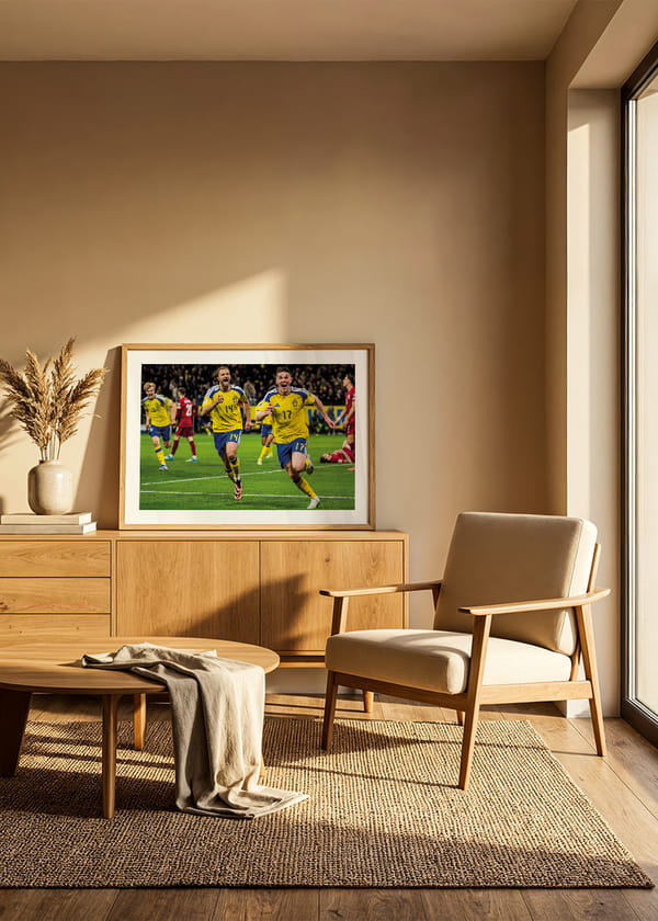 Poster Viktor Gyökeres Tar Sverige Till VM 2026 crossfade