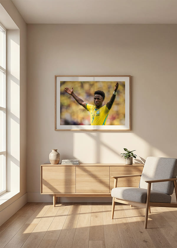 Poster Vinicius Junior FIFA World Cup 2026 crossfade