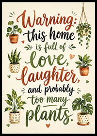Charming poster filled with love and lush plants.-6