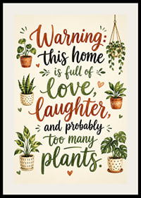 Charming poster filled with love and lush plants.-2