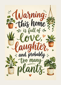 Charming poster filled with love and lush plants.-3
