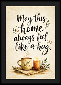 A warm feeling of home with soft colors and a loving message.-4