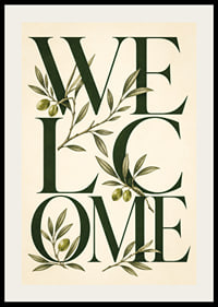 An elegant collection of olive branches and warm text.-2