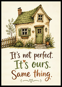 A charming house with a homely message.-6