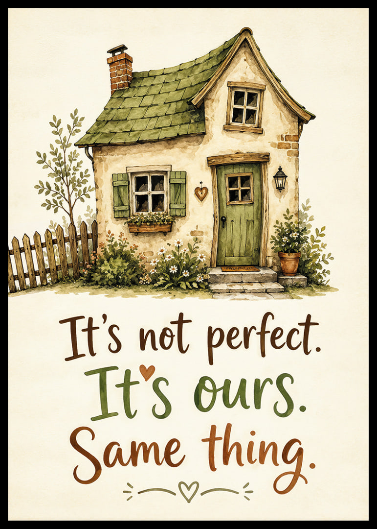 A charming house with a homely message.-12