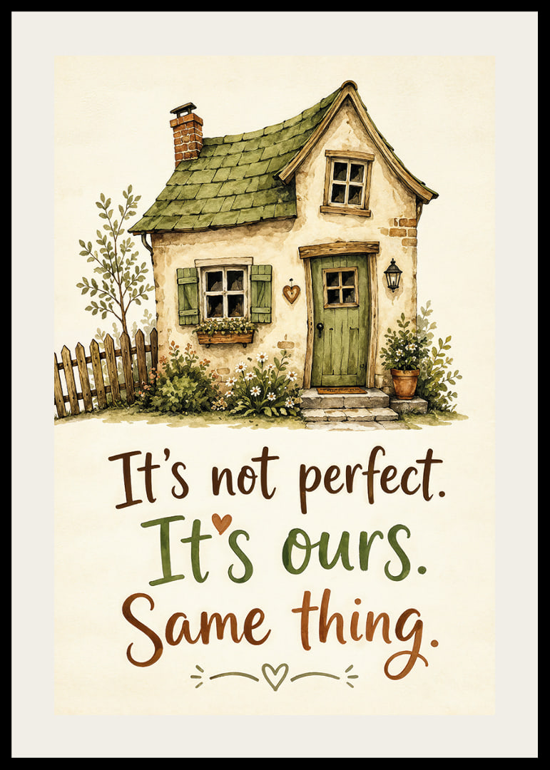 A charming house with a homely message.-12